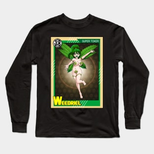 Weedriel, Tokedarr The Weedbarian, vintage hero card Long Sleeve T-Shirt